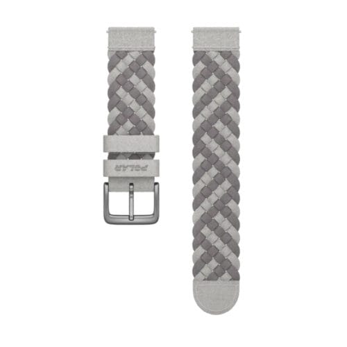 Correa Ignite 3 de Cuero Trenzada Polar 20 mm – Gris